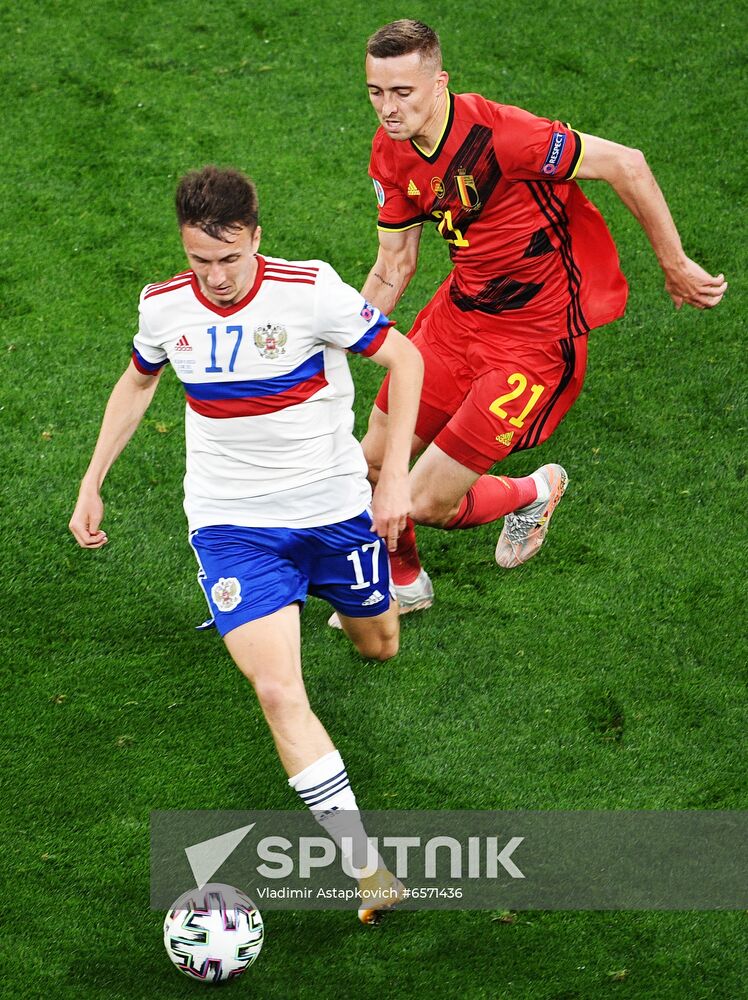 Russia Soccer Euro 2020 Belgium - Russia