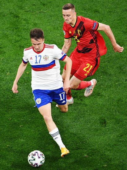Russia Soccer Euro 2020 Belgium - Russia