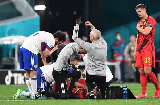 Russia Soccer Euro 2020 Belgium - Russia