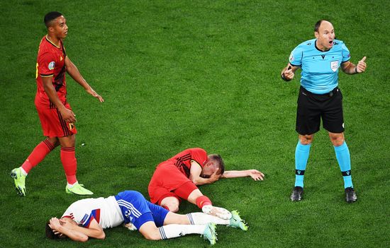 Russia Soccer Euro 2020 Belgium - Russia