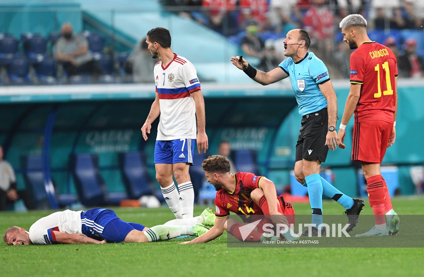 Russia Soccer Euro 2020 Belgium - Russia