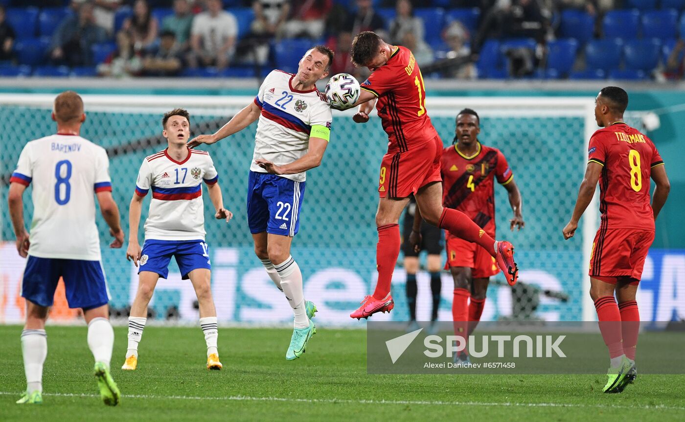 Russia Soccer Euro 2020 Belgium - Russia