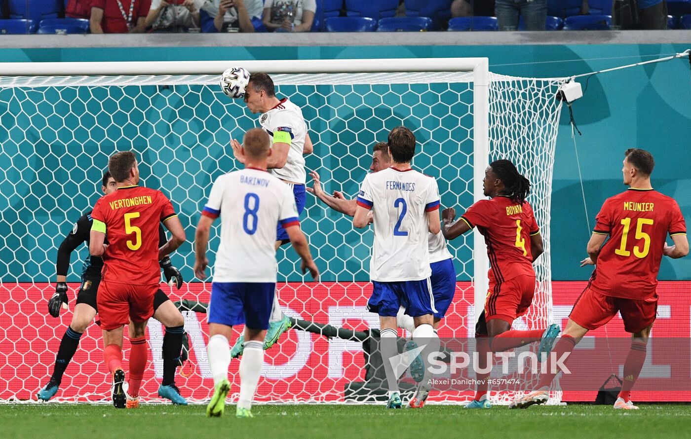 Russia Soccer Euro 2020 Belgium - Russia