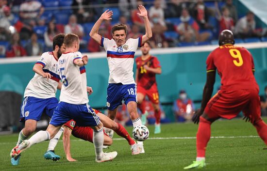 Russia Soccer Euro 2020 Belgium - Russia