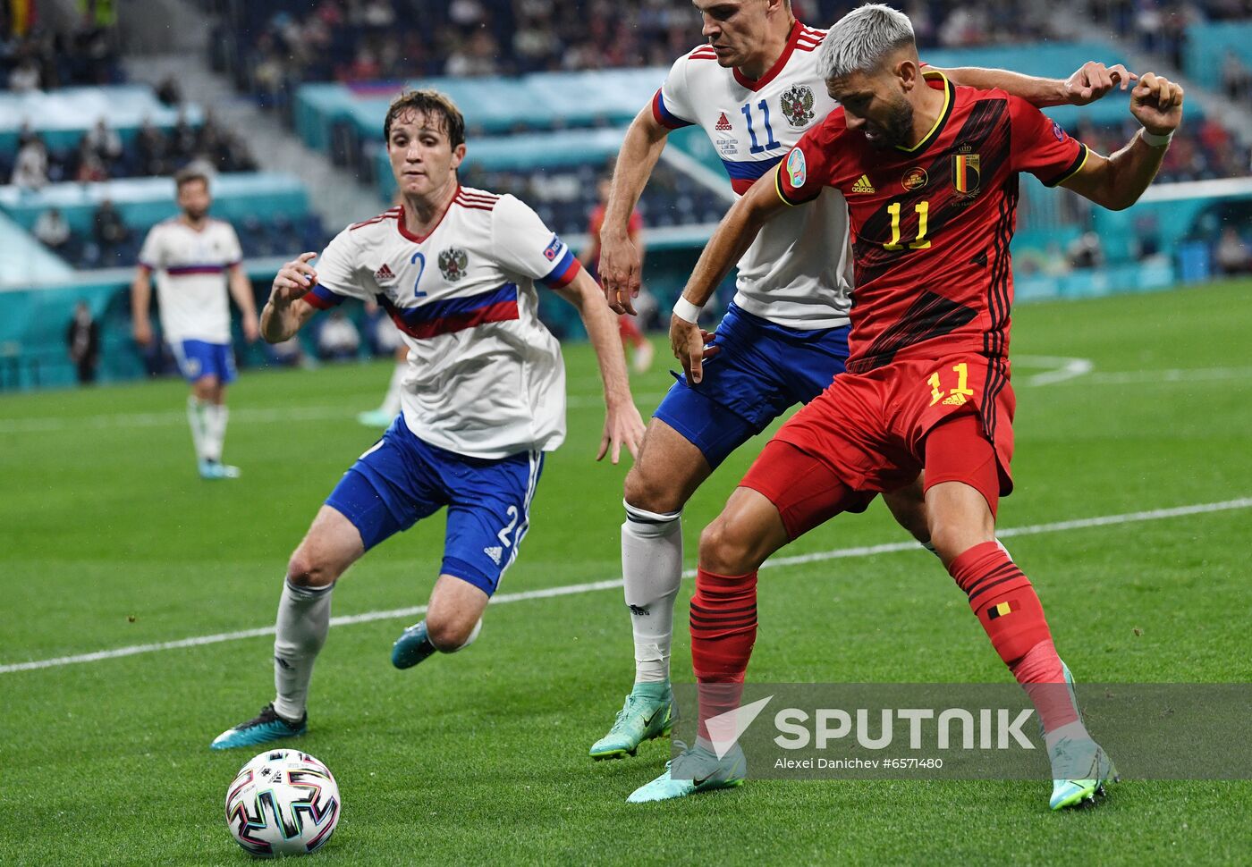 Russia Soccer Euro 2020 Belgium - Russia