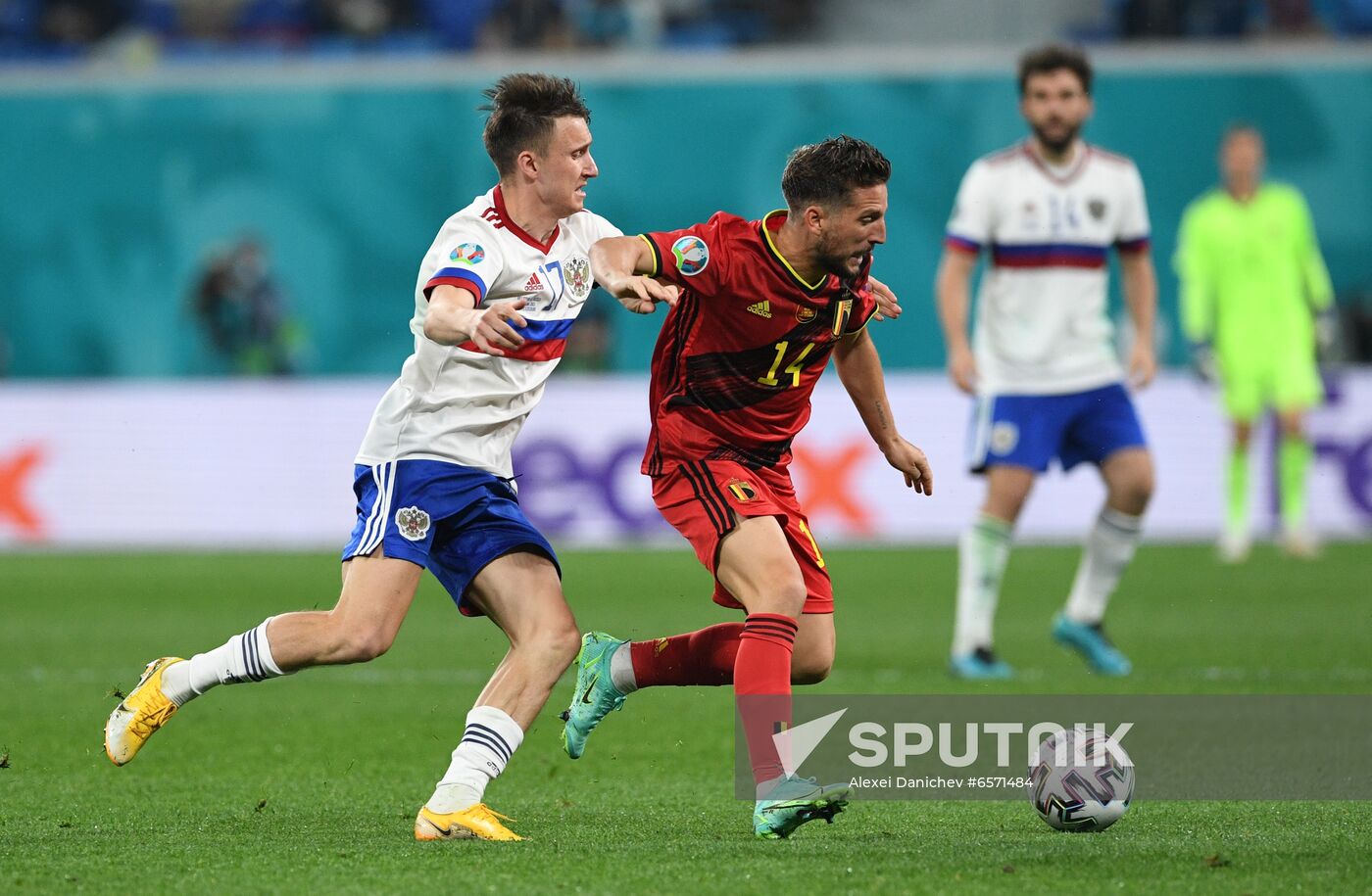 Russia Soccer Euro 2020 Belgium - Russia