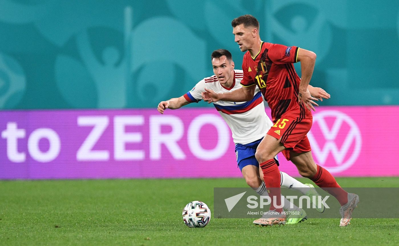 Russia Soccer Euro 2020 Belgium - Russia