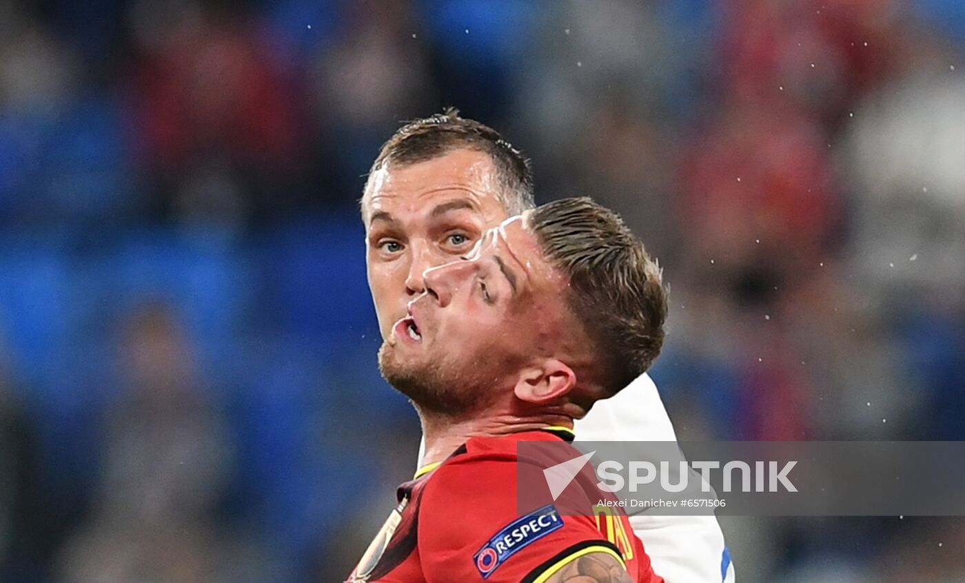 Russia Soccer Euro 2020 Belgium - Russia