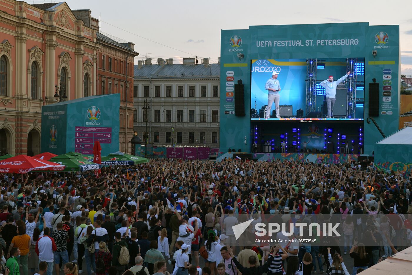 Russia Soccer Euro 2020 Belgium - Russia Broadcasting