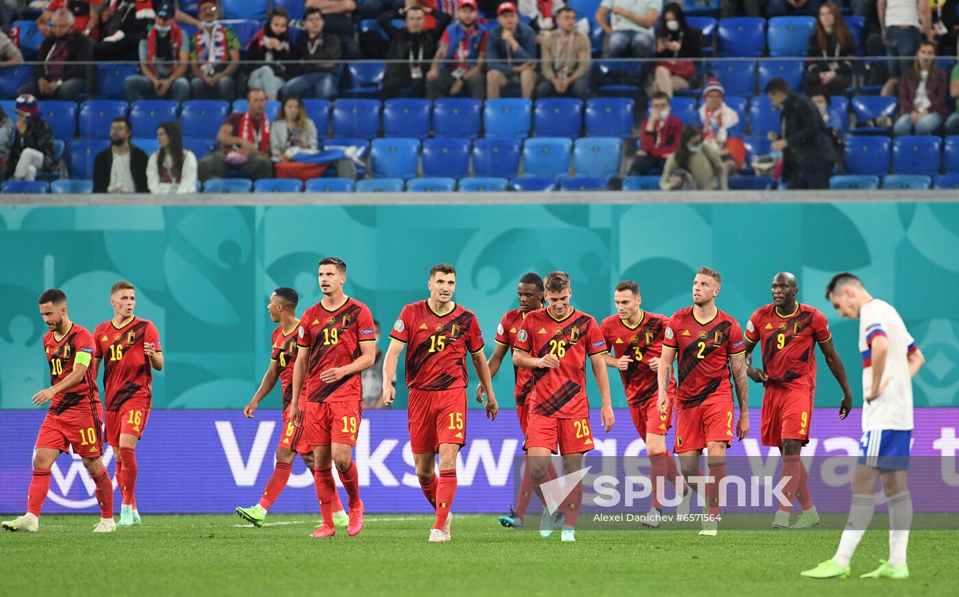 Russia Soccer Euro 2020 Belgium - Russia