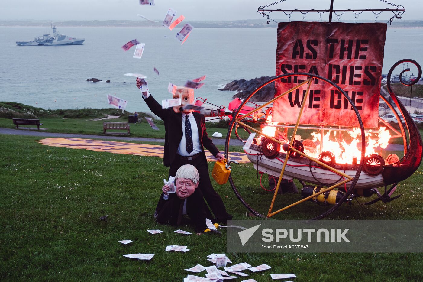 Britain G7 Protests