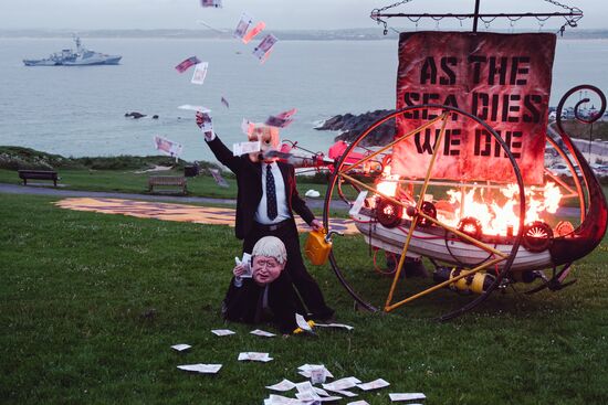 Britain G7 Protests