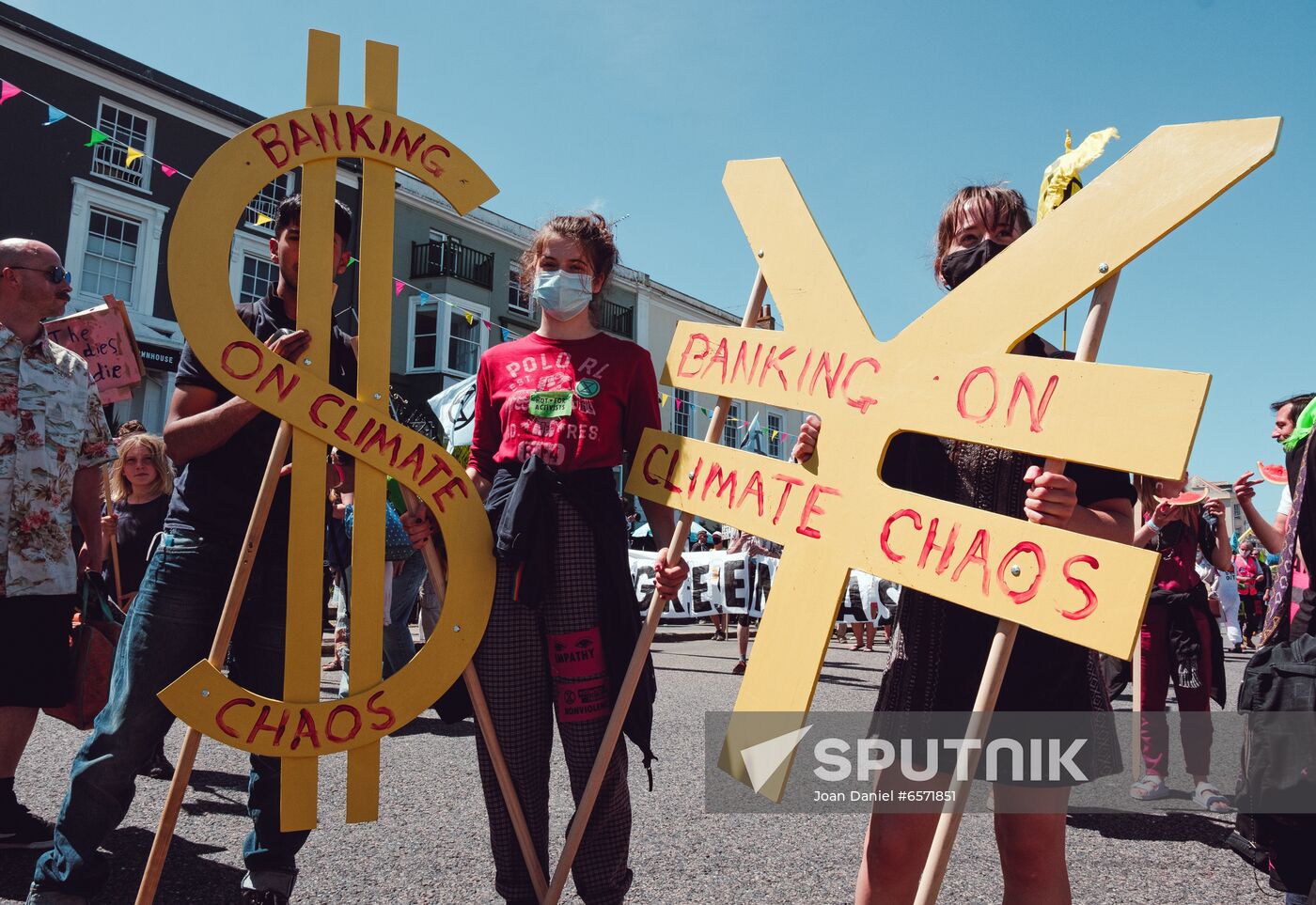 Britain G7 Protests