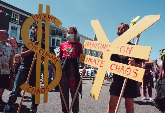 Britain G7 Protests
