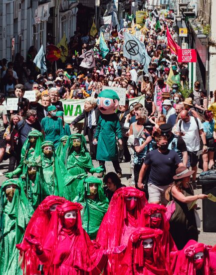 Britain G7 Protests