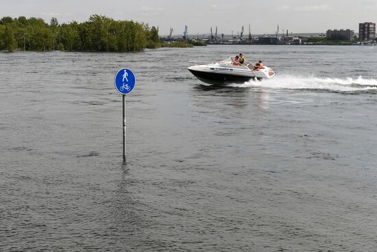 Russia Hydroelectric Station Water Discharge