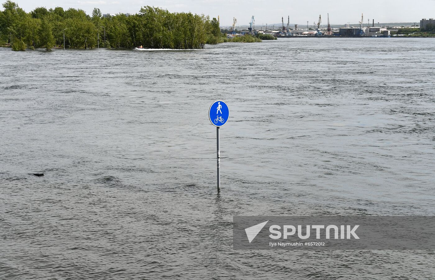 Russia Hydroelectric Station Water Discharge