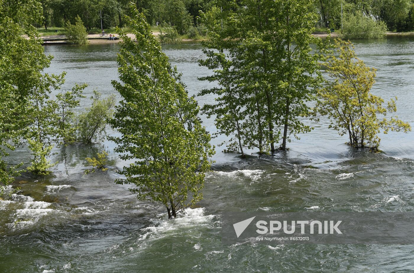 Russia Hydroelectric Station Water Discharge