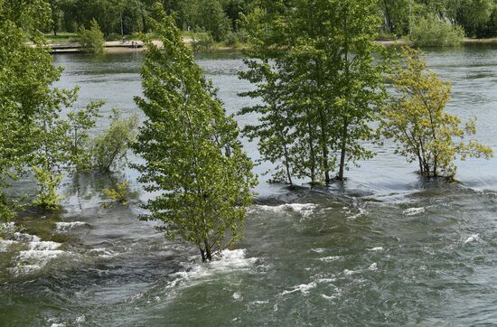 Russia Hydroelectric Station Water Discharge