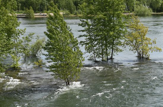 Russia Hydroelectric Station Water Discharge