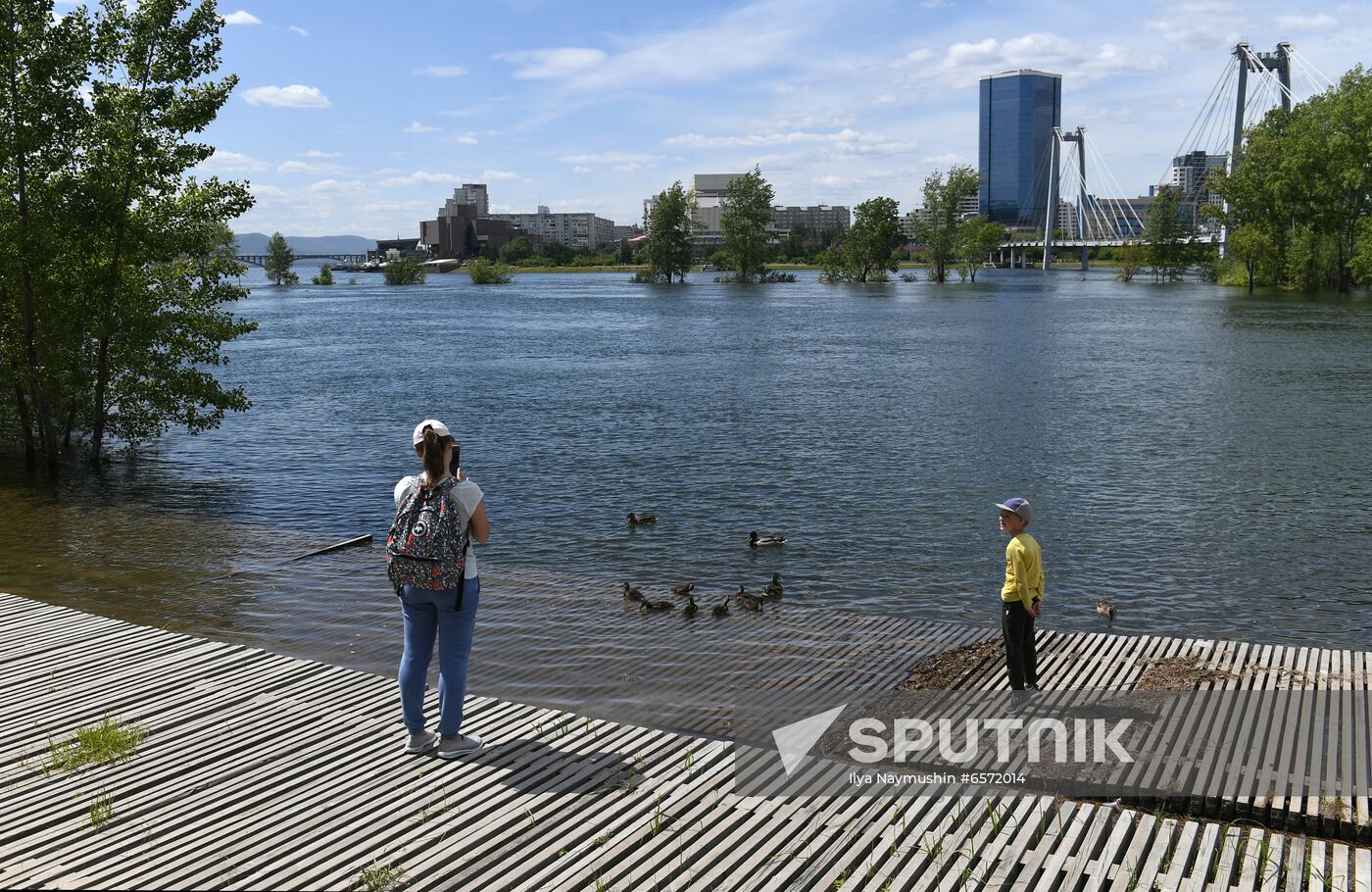 Russia Hydroelectric Station Water Discharge