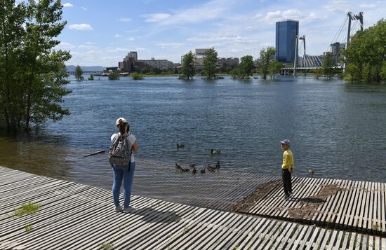 Russia Hydroelectric Station Water Discharge
