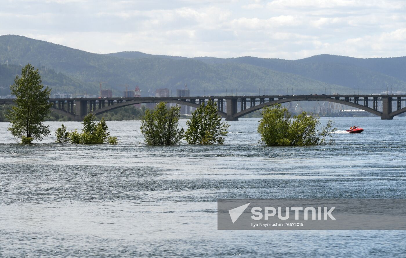 Russia Hydroelectric Station Water Discharge