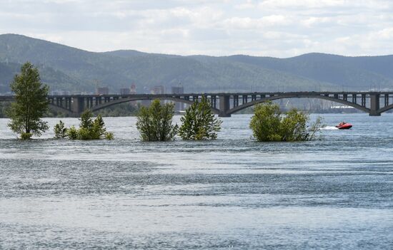 Russia Hydroelectric Station Water Discharge