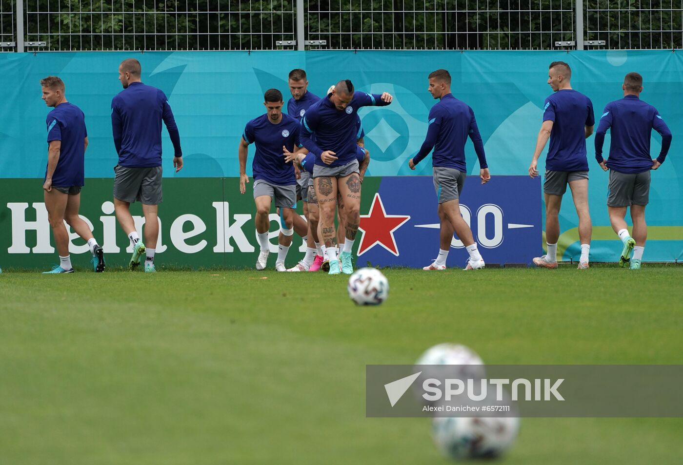 Russia Soccer Euro 2020 Slovakia Training Session