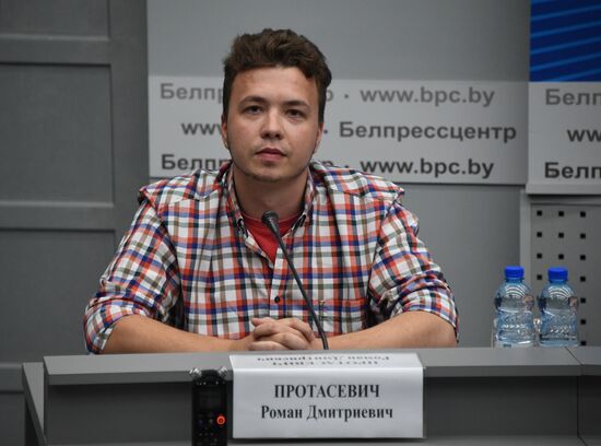 Belarus Ryanair Plane Emergency Landing News Conference