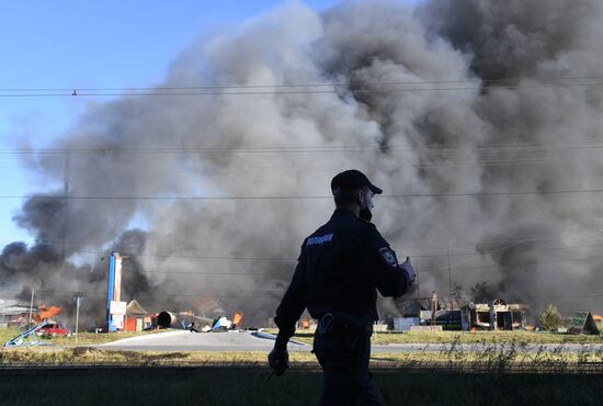 Russia Gas Station Fire