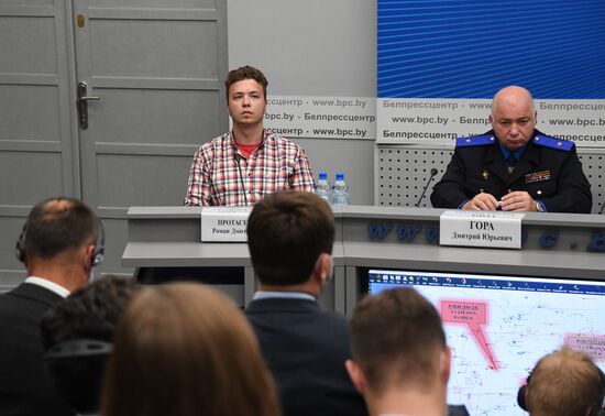 Belarus Ryanair Plane Emergency Landing News Conference