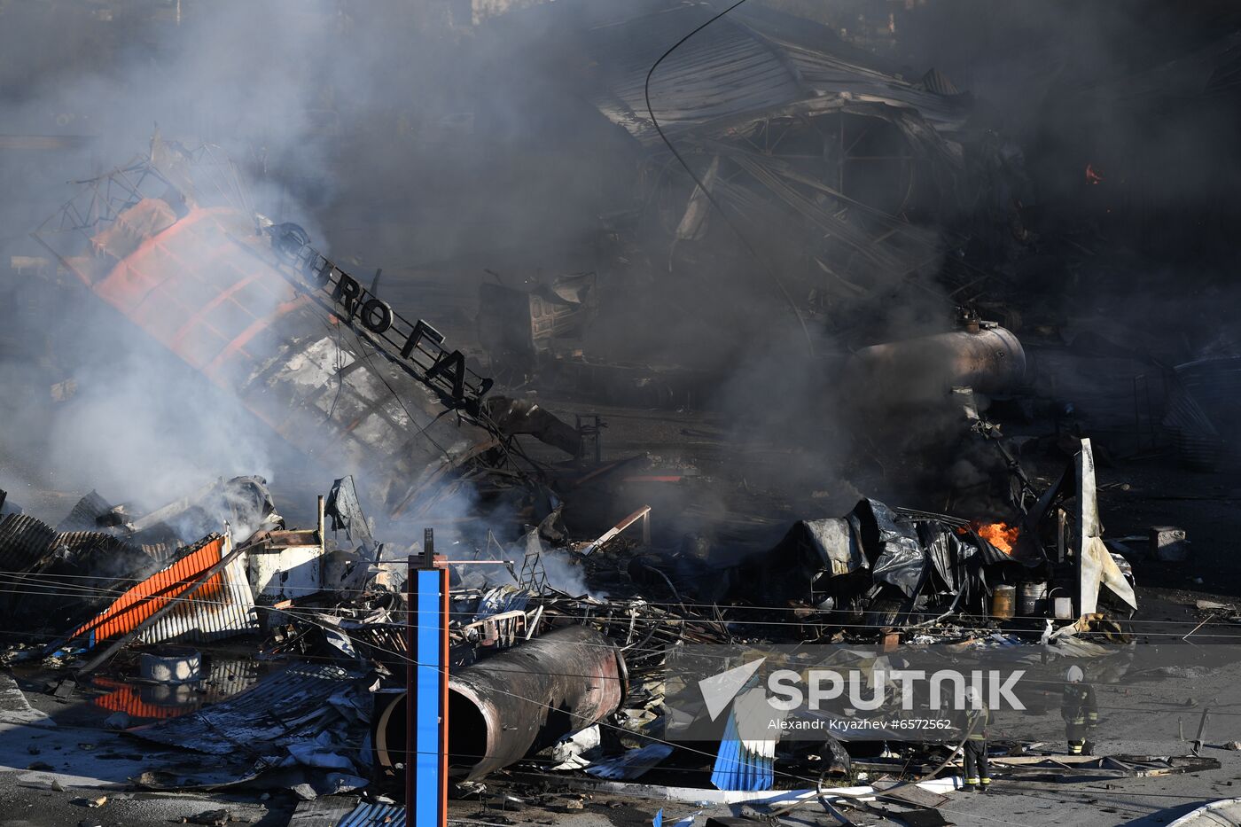 Russia Gas Station Fire