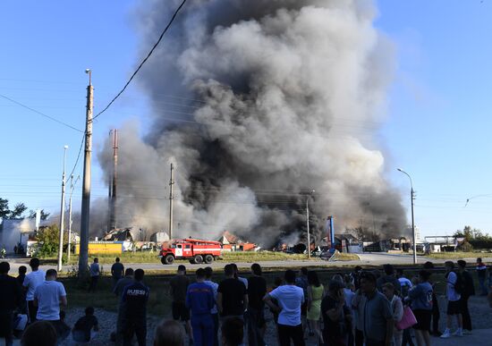 Russia Gas Station Fire