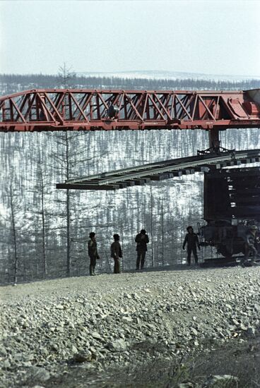 Construction of Baikal-Amur Railway