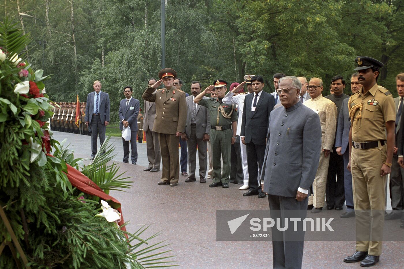 Indian President Ramaswamy Venkataraman's visit to USSR