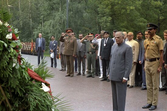 Indian President Ramaswamy Venkataraman's visit to USSR