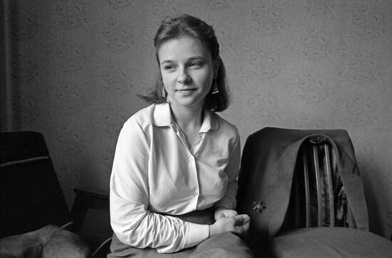 Wife of Afghan War veteran Sergei Serdyshev