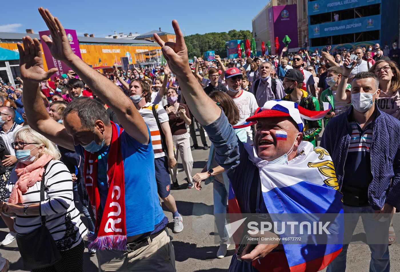 Russia Soccer Euro 2020 Finland - Russia Broadcasting