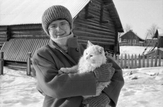 Village school teacher Ludmila Kolesnikova