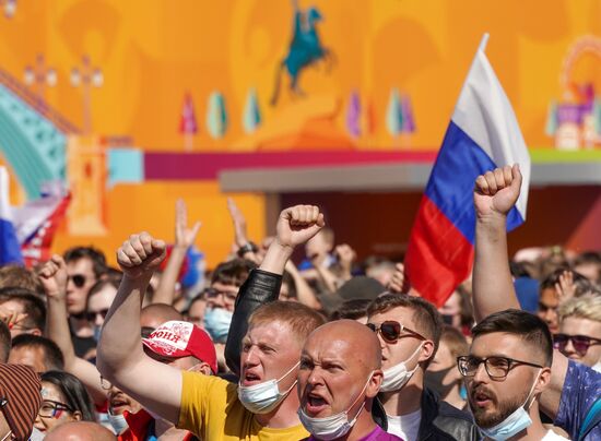 Russia Soccer Euro 2020 Finland - Russia Broadcasting