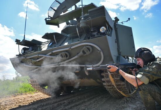 Russia Tank Division Exercises