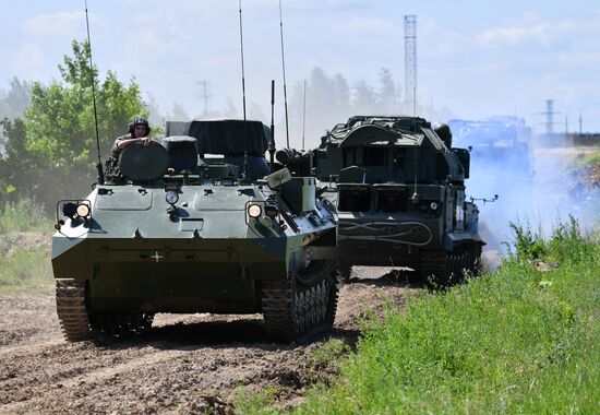 Russia Tank Division Exercises