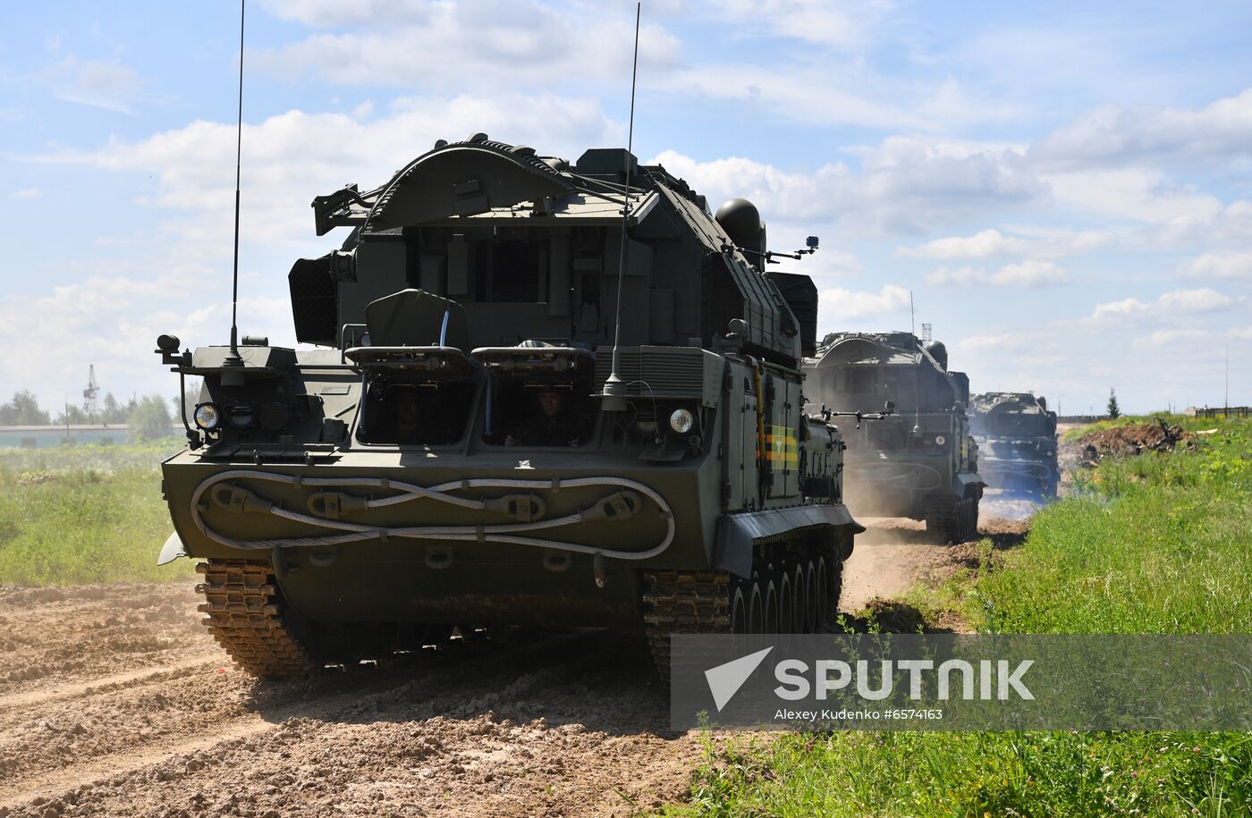 Russia Tank Division Exercises