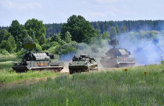 Russia Tank Division Exercises