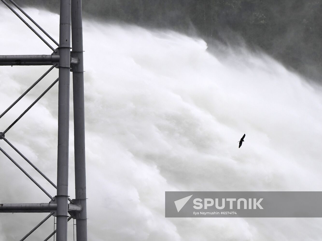 Russia Hydroelectric Station Water Discharge