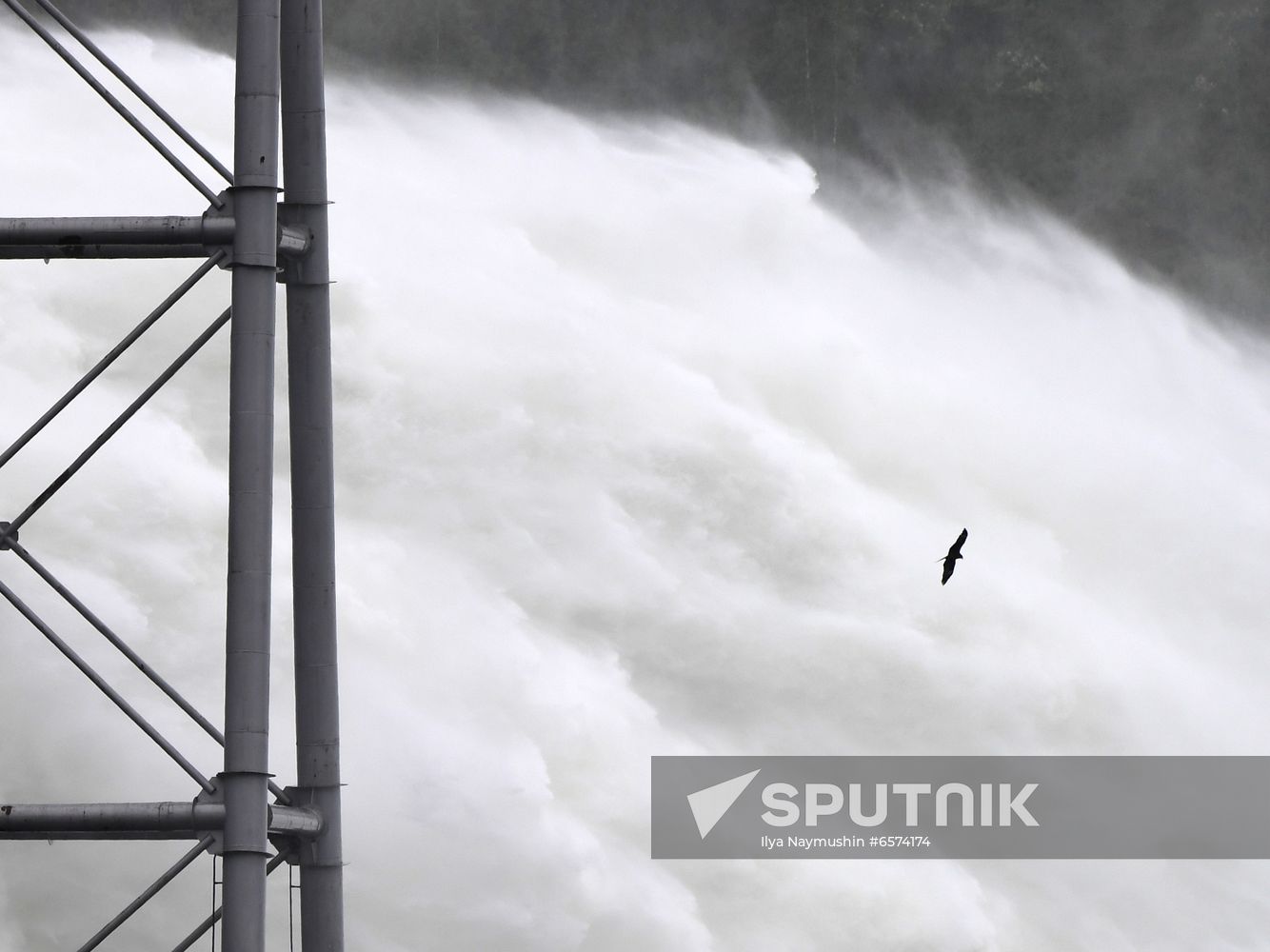 Russia Hydroelectric Station Water Discharge