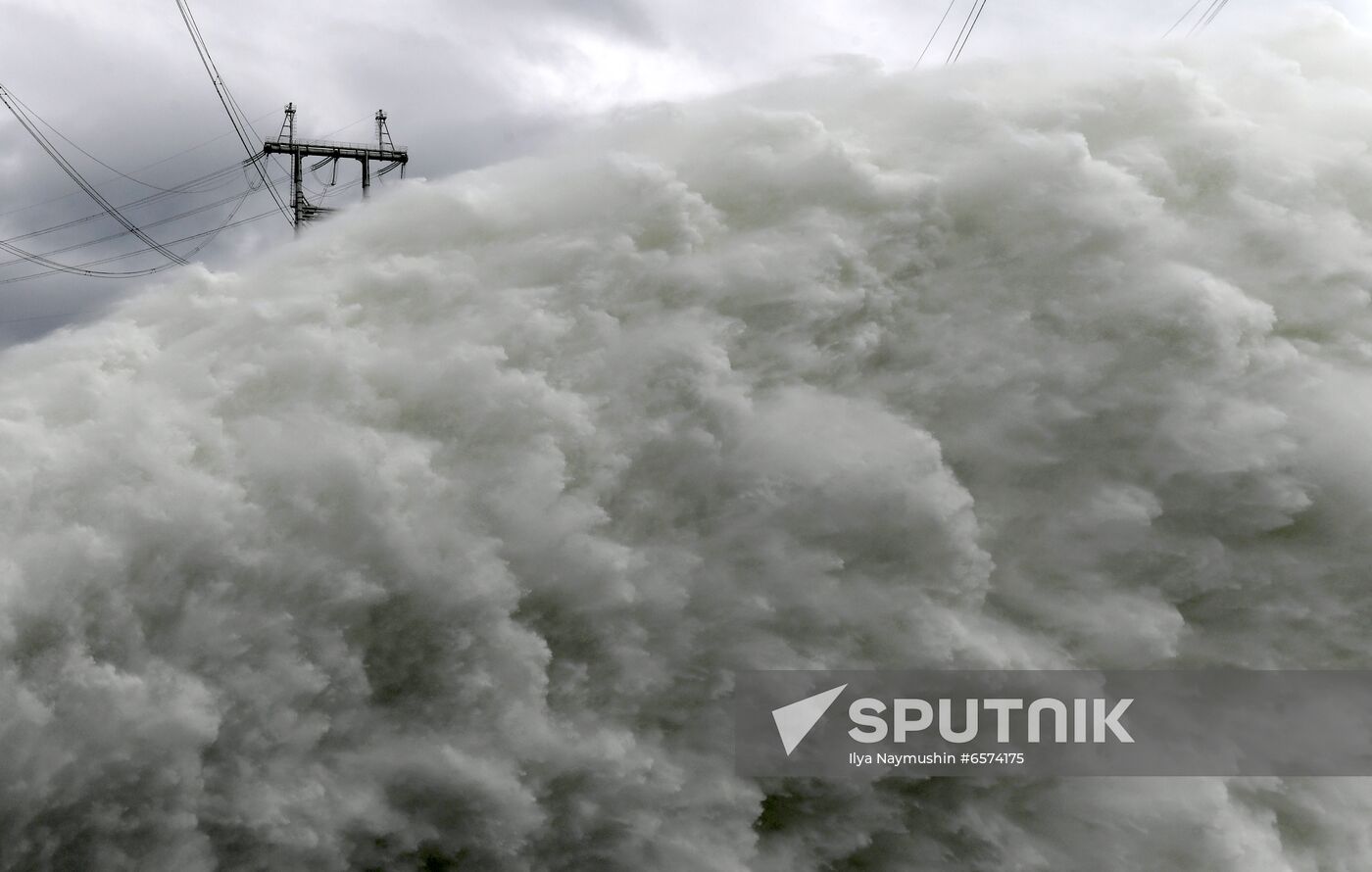 Russia Hydroelectric Station Water Discharge