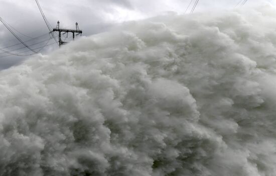 Russia Hydroelectric Station Water Discharge