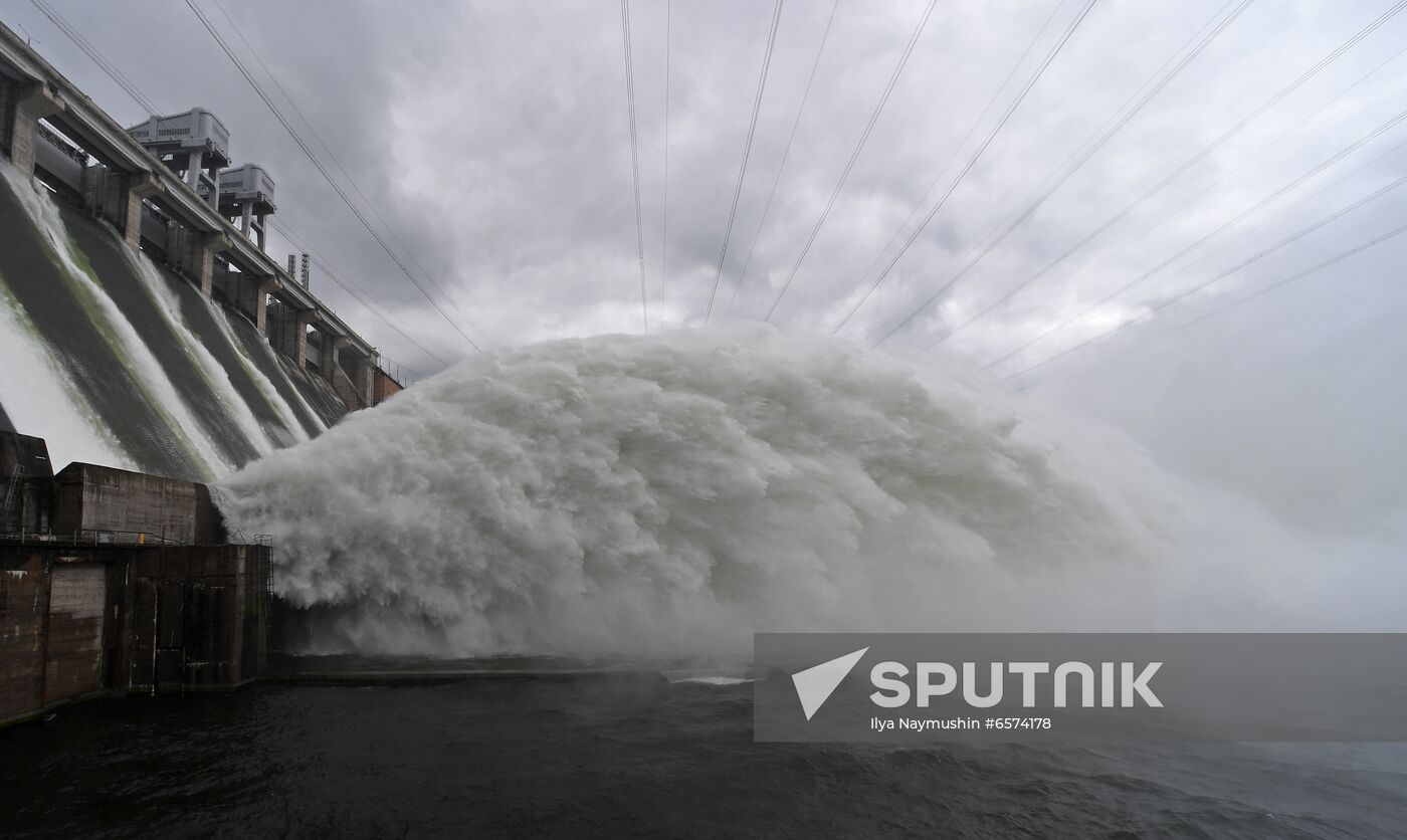 Russia Hydroelectric Station Water Discharge